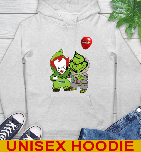 Seattle Seahawks Baby Pennywise Grinch Christmas NFL Football Hoodie