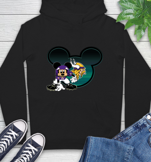 NFL Minnesota Vikings Mickey Mouse Disney Football T Shirt Hoodie 2