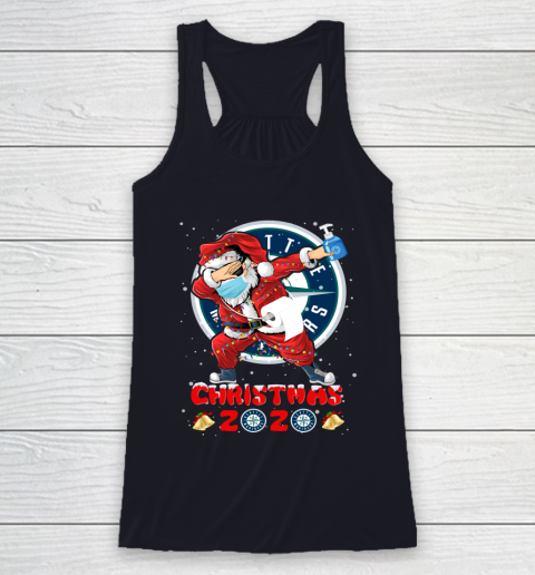 Seattle Mariners Funny Santa Claus Dabbing Christmas 2020 MLB Racerback Tank 7