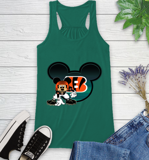 NFL Cincinnati Bengals Mickey Mouse Disney Football T Shirt Racerback Tank 7