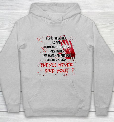 blood splatter hoodie