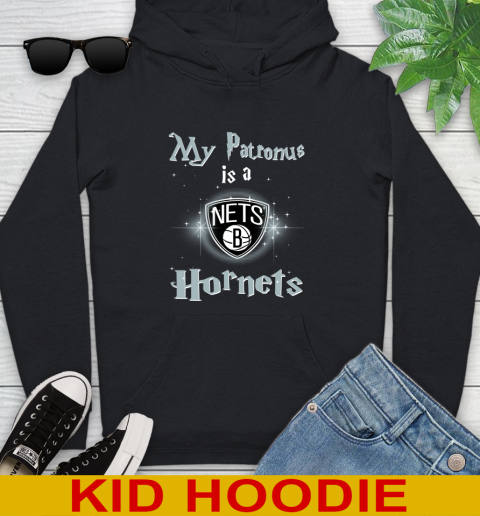 NBA Basketball Harry Potter My Patronus Is A Brooklyn Nets Youth Hoodie