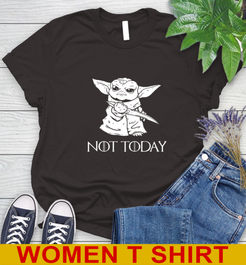 Not Today Game Of Thrones Star Wars Baby Yoda Shirt 93