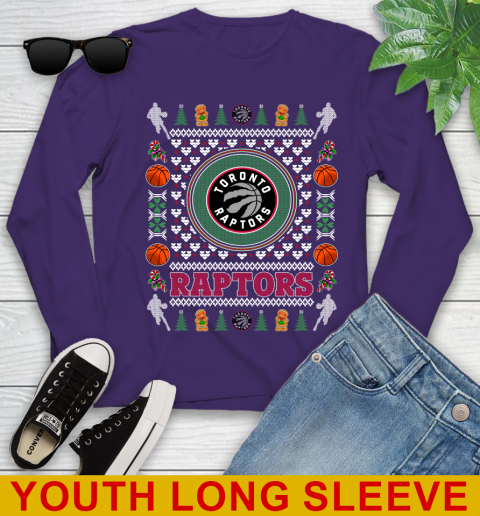 Toronto Raptors Merry Christmas NBA Basketball Loyal Fan Youth Long Sleeve 4