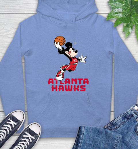 NBA Basketball Atlanta Hawks Cheerful Mickey Mouse Shirt Hoodie 12