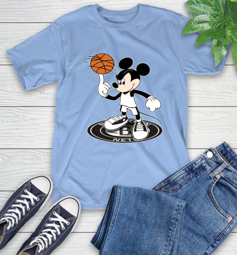 NBA Basketball Brooklyn Nets Cheerful Mickey Disney Shirt T-Shirt 12