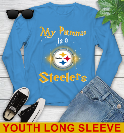 NFL Football Harry Potter My Patronus Is A Pittsburgh Steelers Youth Long Sleeve 8