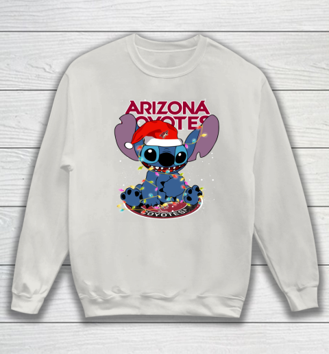 Arizona Coyotes NHL Hockey noel stitch Christmas Sweatshirt 8