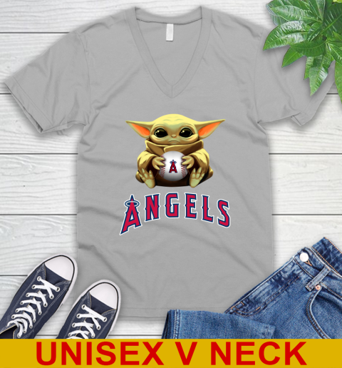 MLB Baseball Los Angeles Angels Star Wars Baby Yoda Shirt 52