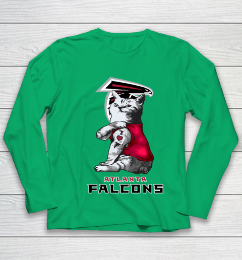 NFL Football My Cat Loves Atlanta Falcons Youth Long Sleeve 4
