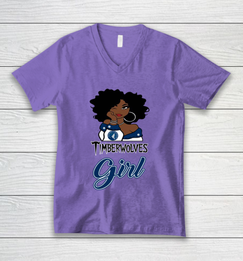 Minnesota Timberwolves Girl NBA V-Neck T-Shirt 9