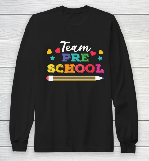 Back To School Shirt Team PreSchool 1 Long Sleeve T-Shirt