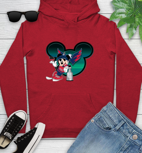 NHL Washington Capitals Stanley Cup Mickey Mouse Disney Hockey T Shirt Youth Hoodie 11