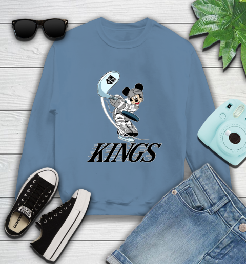 NHL Hockey Los Angeles Kings Cheerful Mickey Mouse Shirt Sweatshirt 8