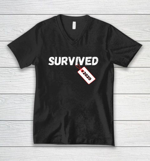 Survived 2020 Funny V-Neck T-Shirt