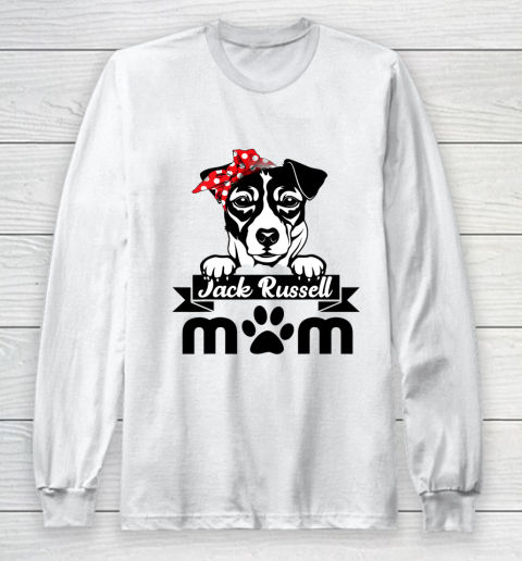 Dog Mom Shirt Jack Russell Terrier Mom Mother s Day Gift Dog Lover Long Sleeve T-Shirt