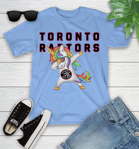 Toronto Raptors NBA Basketball Funny Unicorn Dabbing Sports Youth T-Shirt 11