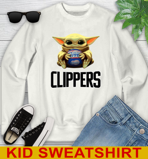 NBA Basketball LA Clippers Star Wars Baby Yoda Shirt 113