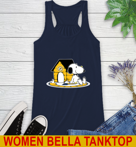 NBA Basketball Indiana Pacers Snoopy The Peanuts Movie Shirt Racerback Tank 11