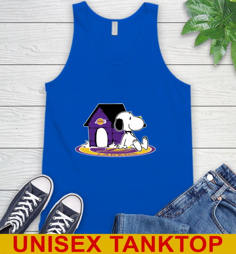NBA Basketball Los Angeles Lakers Snoopy The Peanuts Movie Shirt Tank Top 5