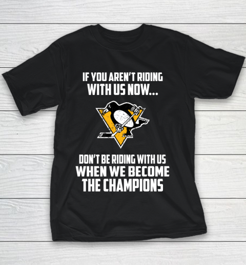 NHL Pittsburgh Penguins Hockey We Become The Champions Youth T-Shirt