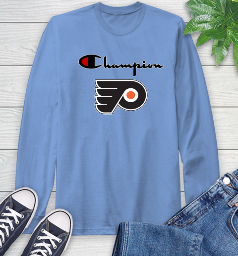 NHL Hockey Philadelphia Flyers Champion Shirt Long Sleeve T-Shirt 10