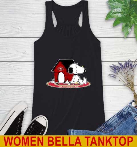 NFL Football San Francisco 49ers Snoopy The Peanuts Movie Shirt Racerback Tank 2
