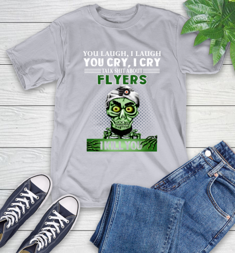 NHL Talk Shit About Philadelphia Flyers I Kill You Achmed The Dead Terrorist Jeffrey Dunham Hockey T-Shirt 6