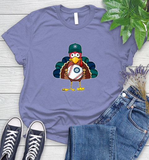 Seattle Mariners Turkey thanksgiving Women's T-Shirt 11