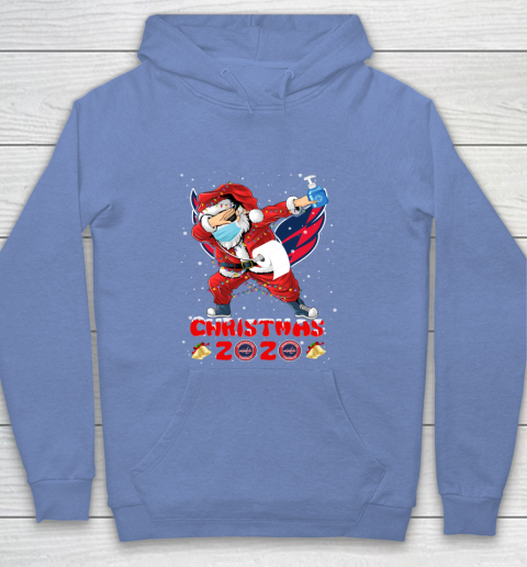 Washington Capitals Funny Santa Claus Dabbing Christmas 2020 NHL Youth Hoodie 8