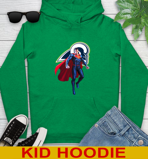 NFL Superman DC Sports Football Los Angeles Rams Youth Hoodie 8