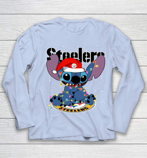 Pittsburgh Steelers NFL Football noel stitch Christmas Youth Long Sleeve 5
