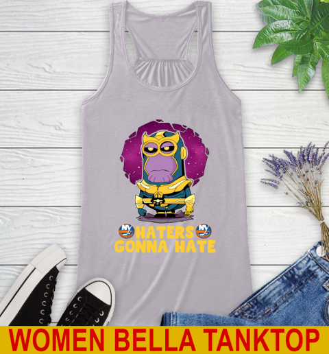 NHL Hockey New York Islanders Haters Gonna Hate Thanos Minion Marvel Shirt Racerback Tank 5