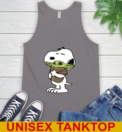 Snoopy Hugging Baby Yoda Shirt 76