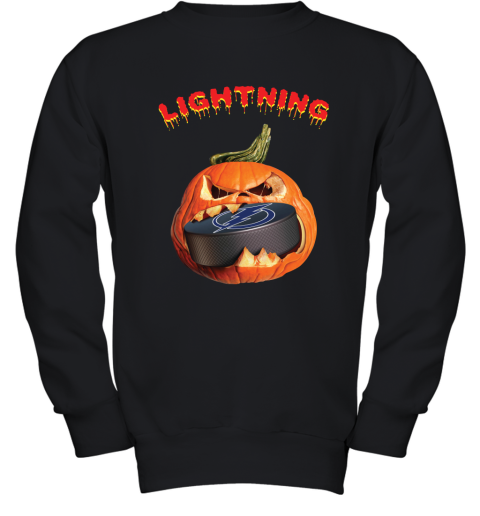 NHL Tampa Bay Lightning Halloween Pumpkin Hockey Sports GGS3Q0j5u8B youth sweatshirt 47 95 151514 front black