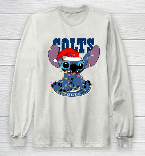 Indianapolis Colts NFL Football noel stitch Christmas Long Sleeve T-Shirt 9