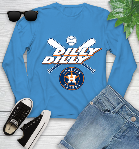 MLB Houston Astros Dilly Dilly Baseball Sports Youth Long Sleeve 7