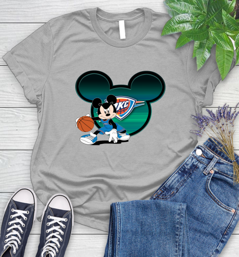 NBA Oklahoma City Thunder Mickey Mouse Disney Basketball Women's T-Shirt 5