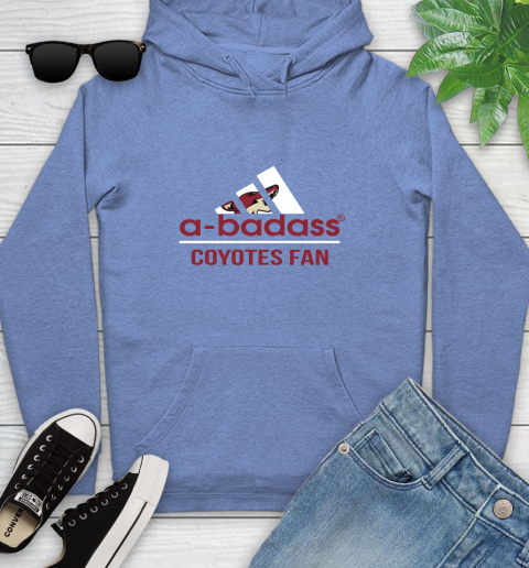 NHL A Badass Arizona Coyotes Fan Adidas Hockey Sports Youth Hoodie 13
