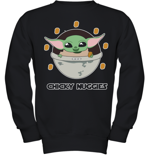 Baby Yoda The Mandalorian Chicky Nuggies Youth Sweatshirt