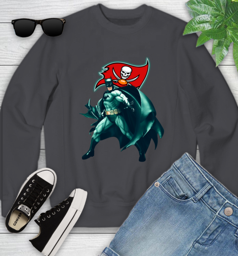NFL Batman Football Sports Tampa Bay Buccaneers Youth Sweatshirt 6