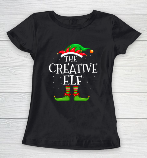 The Creative Elf Family Matching Christmas Group Gift Pajama Women's T-Shirt