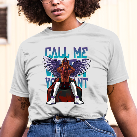 Air Jordan 5 Grape Matching Sneaker Shirt Call Me When You Want White And Purple Sneaker Black Tshirt