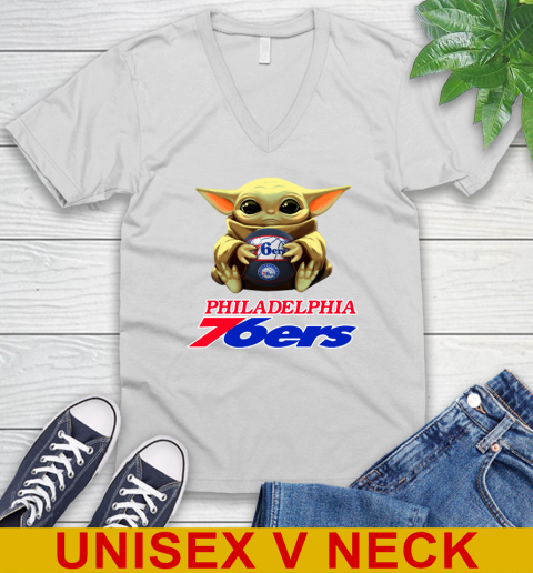 NBA Basketball Philadelphia 76ers Star Wars Baby Yoda Shirt 49
