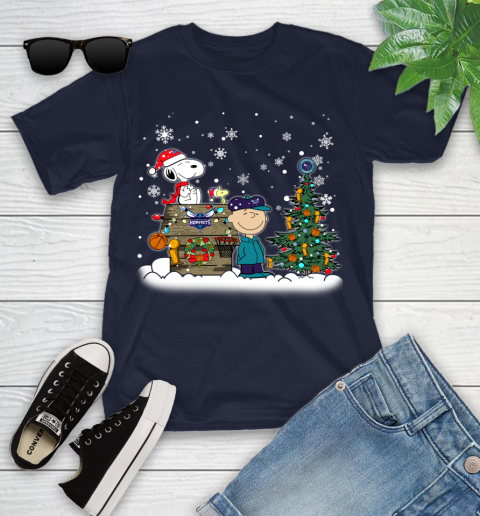 Charlotte Hornets NBA Basketball Christmas The Peanuts Movie Snoopy Championship Youth T-Shirt 2