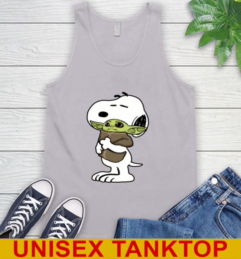 Snoopy Hugging Baby Yoda Shirt 73
