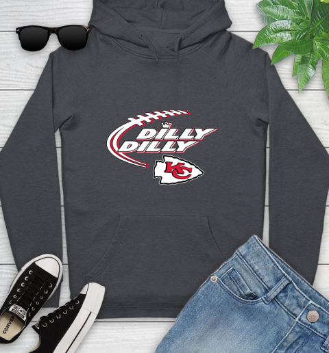 NFL Kansas City Chiefs Dilly Dilly Football Sports Youth Hoodie 8