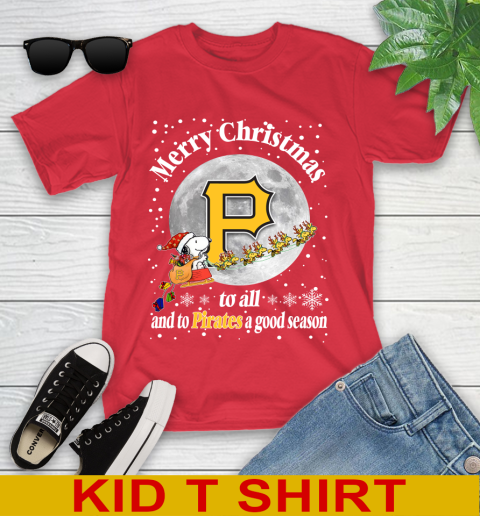 Pittsburgh Pirates Merry Christmas To All And To Pirates A Good Season MLB Baseball Sports Youth T-Shirt 11