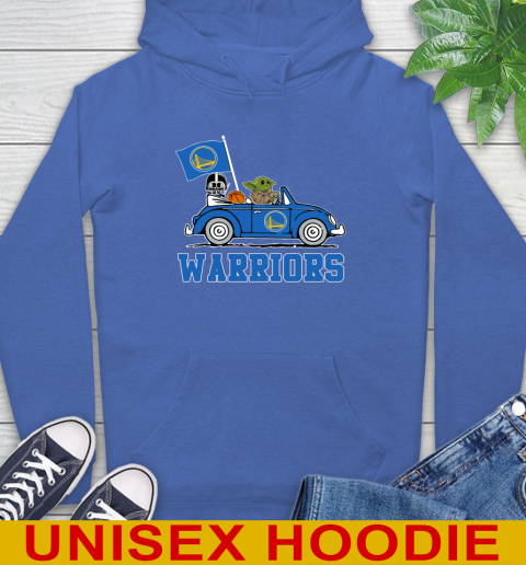 NBA Basketball Golden State Warriors Darth Vader Baby Yoda Driving Star Wars Shirt Hoodie 9