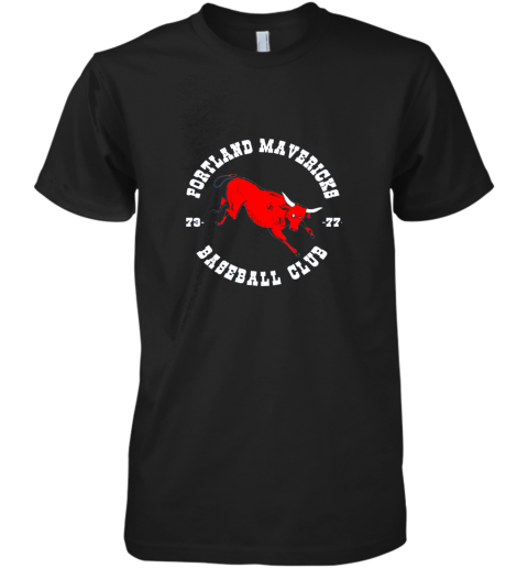 Portland Shirt Cows Mavericks Baseball Vintage For Awesome Premium Men's T-Shirt